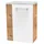 Fackelmann Waschbeckenunterschrank 44 x 60 x 24,3 cm Weiß Hochglanz