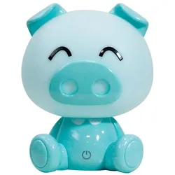 Kindertischleuchte Piggy Hellblau max. 3 Watt