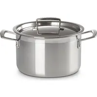 Le Creuset 3-ply Fleischtopf 24 cm silber
