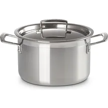 Le Creuset 3-ply Fleischtopf 24 cm silber