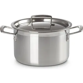 Le Creuset 3-ply Fleischtopf 24 cm silber