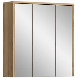 Ebuy24 Zeno Spiegelschrank Bad 2 Türen Eiche Dekor.