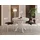 WFL GROUP Runder Esstisch 100 x 77 x 100 cm beige