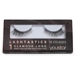 youstar Lashtastics 3D Eyelashes Glamour Look 1 Künstliche Wimpern   1 Stück 
