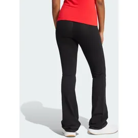 adidas Essentials Small Logo Flared Leggings Black / White S