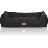 Knuffelwuff Hundebett Lotte Velours XXL 120 x 85cm Schwarz