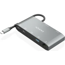 AISENS ASUC-8P010-GR USB-Hub, Grau, 1 Stück
