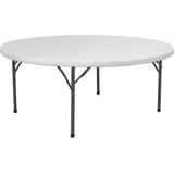Weißer runder Klapptisch 180cm Durchmesser bis zu 250kg - Hendi 810941 - Weiß