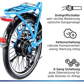 Zündapp Z101 20 Zoll RH 37 cm sky blau