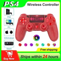 Für Sony Playstation 4 Wireless Controller PS4 Controller Dualshock 4 LED -Rot