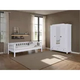 Mid.you Einzelzimmer, Weiß, Holz, Kiefer, massiv, 5 Fächer, Schlafzimmer, Schlafzimmer Komplett