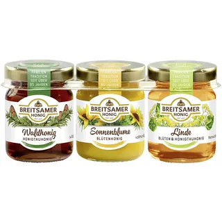 Breitsamer HONIG Der klassische Dreierlei Honig, 3x 67,0 g