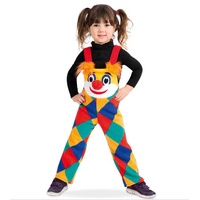 KarnevalsTeufel Kinderkostüm Clown Latzhose Karneval Verkleidung Spielhose Kostüm Klassiker (104)