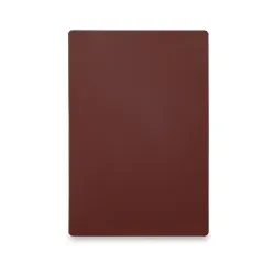 HENDI Schneidebrett hygienisch, HACCP, 600 x 400 x 18 mm 825648 , Farbe: braun