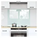 vidaXL Küchenrückwand Milch 80 x 60 cm Gehärtetes Glas