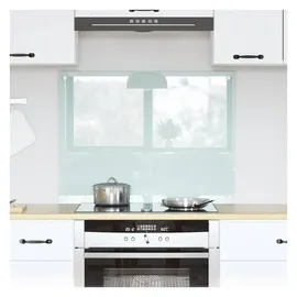 vidaXL Küchenrückwand Milch 80 x 60 cm Gehärtetes Glas