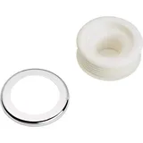 Markenprodukt Spülrohrverbinder Ø 28 mm - Ø 32 mm x Ø 55 mm mit Rosette