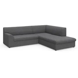 DOMO collection Ecksofa DOMO COLLECTION "Topper zeitlos elegant, kompakte StellmaßeL-Form", grau (weiß, grau), B:237cm H:78cm T:200cm, Sofas, Ecksofa, mit Ottomane, wahlweise mit Schlaffunktion