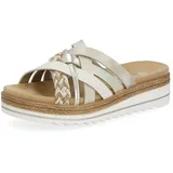 REMONTE Damen D0Q50, Frauen Slipper,lose Einlage,Mules,Gartenschuhe,Sommerschuhe,sommerclogs,Pantoletten,Slip on,Freizeitschuhe,metallic (90),40 EU - 40 EU