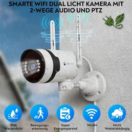 LuVision Dual WLAN PTZ 5MP Schwarz