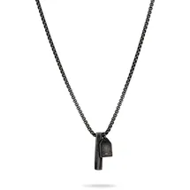 FYNCH-HATTON Kette mit Anhänger The Twist Edelstahl grau/schwarz