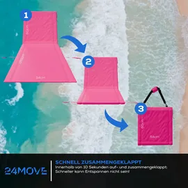 24move Campingliege 2er Set Rosa