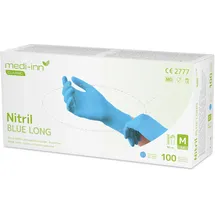 Medi-Inn Einmalhandschuhe Nitril blue long, puderfrei VE 1000 Stück M