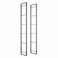 Emuca Regalsystem Bücherregal Industriestil 179 x 0 x 0 cm Schwarz