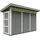 TIMBELA Gartenhaus 1,61 x 4,11 m Grau