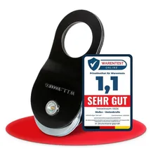 Melko Flaschenzug Stahl/Kunststoff schwarz