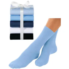 GO IN Basicsocken 5er Pack Blau/Schwarz 39-42