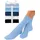 GO IN Basicsocken 5er Pack Blau/Schwarz 39-42