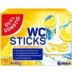 GUT&GÜNSTIG WC-Duftspüler Zitronenduft, 4 St.