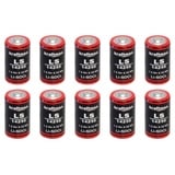 kraftmax 10x Kraftmax Lithium 3,6V Batterie LS14250 1/2 AA - Zelle