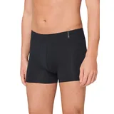 SCHIESSER Herren Unterwäsche Atmungsaktiv Und Weich Unifarben - Long Life Soft Boxershorts, Blauschwarz_149045, XXL EU