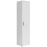 Multi-Stauraum Schrank 45 x 195 x 40 cm Weiß
