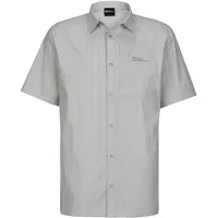 Jack Wolfskin NORBO S|S SHIRT M, cool grey check,