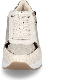 Marco Tozzi Damen Wedge Sneaker Freizeit mit Keilabsatz, Beige (Cream Comb), 38
