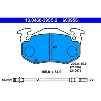 ATE Bremsbelagsatz Scheibenbremse Vorne 13.0460-3955.2 für Renault Super 5