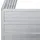 vidaXL Garten-Hochbeet verzinkter Stahl rechteckig 100 x 40 x 45 cm Silber
