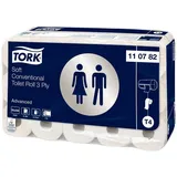 TORK Toilettenpapier T4 Advanced Soft 3-lagig Recyclingpapier, 30 Rollen