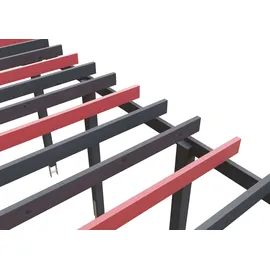 SKANHOLZ Carport mit Schneelasterhöhung 5,57 x 5,55 m anthrazit