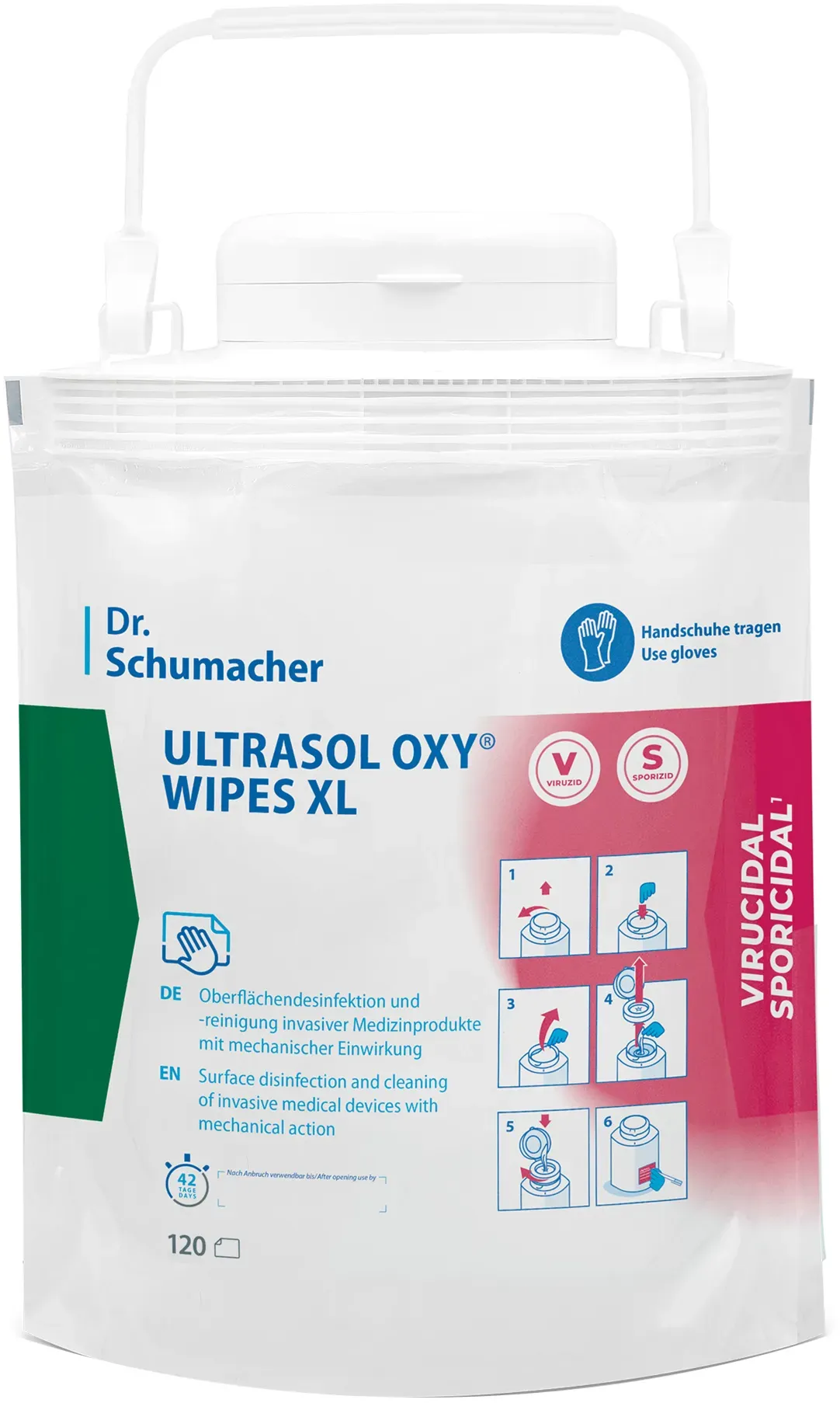 Dr. Schumacher Ultrasol Oxy Wipes XL 4 x 120 Tücher