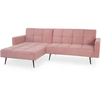 casa NOVA Schlafsofa ATTINA BHT 244x83x153 cm pink Verwandlungssofa