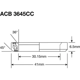 Enduro Bearings ACB 3645 CS BO Angular Contact Steuersatzlager 36x45° 30,2x41x6,5mm schwarz