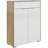 VOLEO Kommode 81 x 110 x 37 cm Weiß