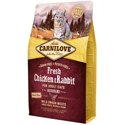 CARNILOVE Gourmand Fresh Chicken & Rabbit Katzentrockenfutter 2 Kilogramm