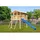 Akubi Stelzenhaus Benjamin Set B naturbelassen mit Rutsche blau 91210
