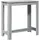 vidaXL Bartisch 102 x 50 x 103,5 cm Grau