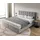 DeLife Boxspringbett Dream-Fine Mikrofaser Grau 200x200 cm Bonell-Matratze PolyurethanTopper - Grau